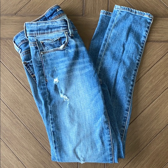 VTG American Eagle Outfitters Super Skinny Jeans 0 - Picture 1 of 14